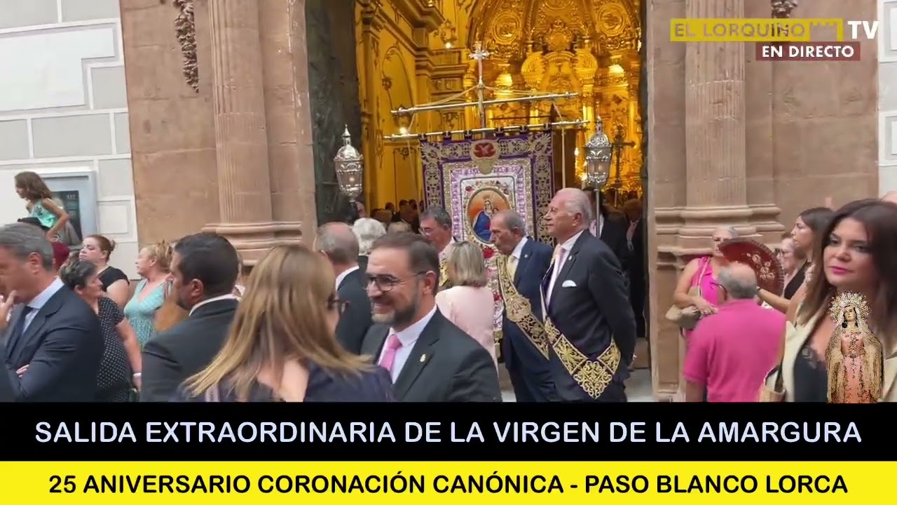 Salida extraordinaria de la titular del Paso Blanco de Lorca, la Virgen de la Amargura