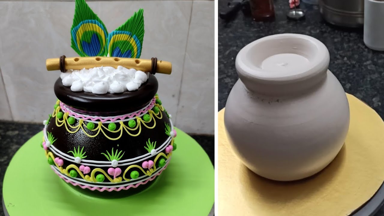 Wow Amazing Matka Cake Design With Chocolate Cake |Special Krishna Kanhaiya Janmashtami Matka Cake