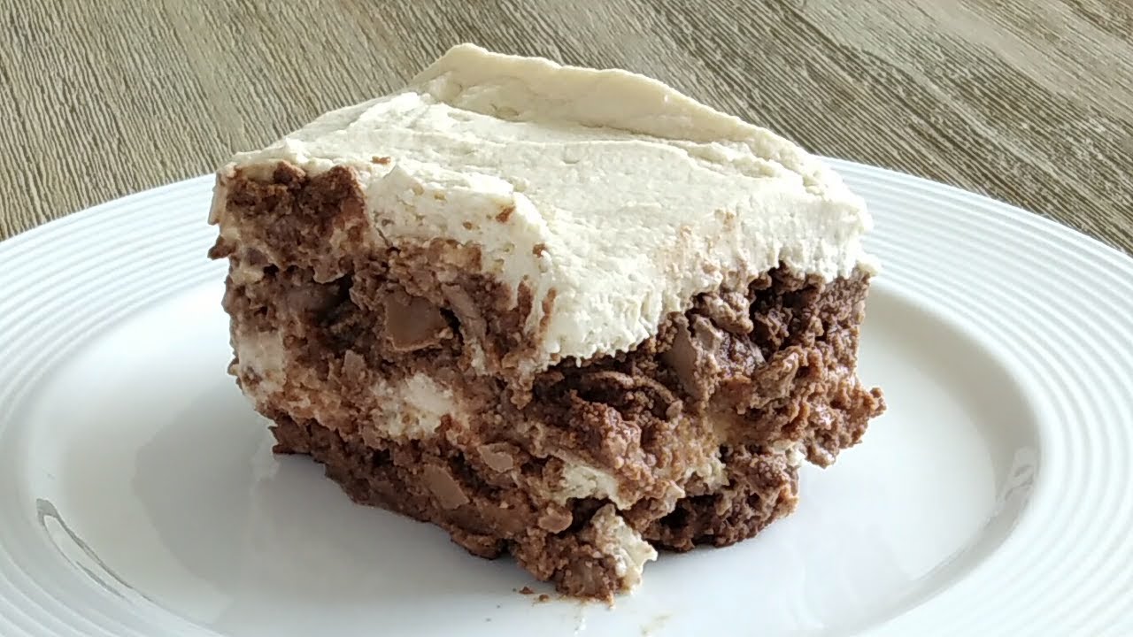 Tim Tam Biscuit Dessert Recipe |  No Bake, No Oven