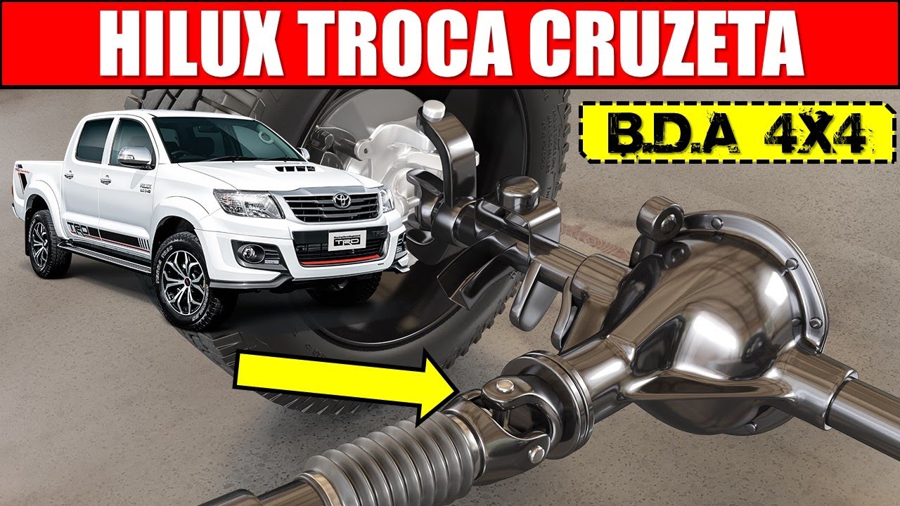 EP. 742//  Toyota HILUX Como Trocar CRUZETA do CARDAN! Soco ao trocar de MARCHA! Barulho na traseira