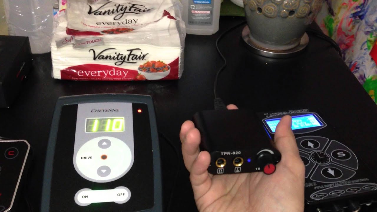 Tattoo power supply and RCA