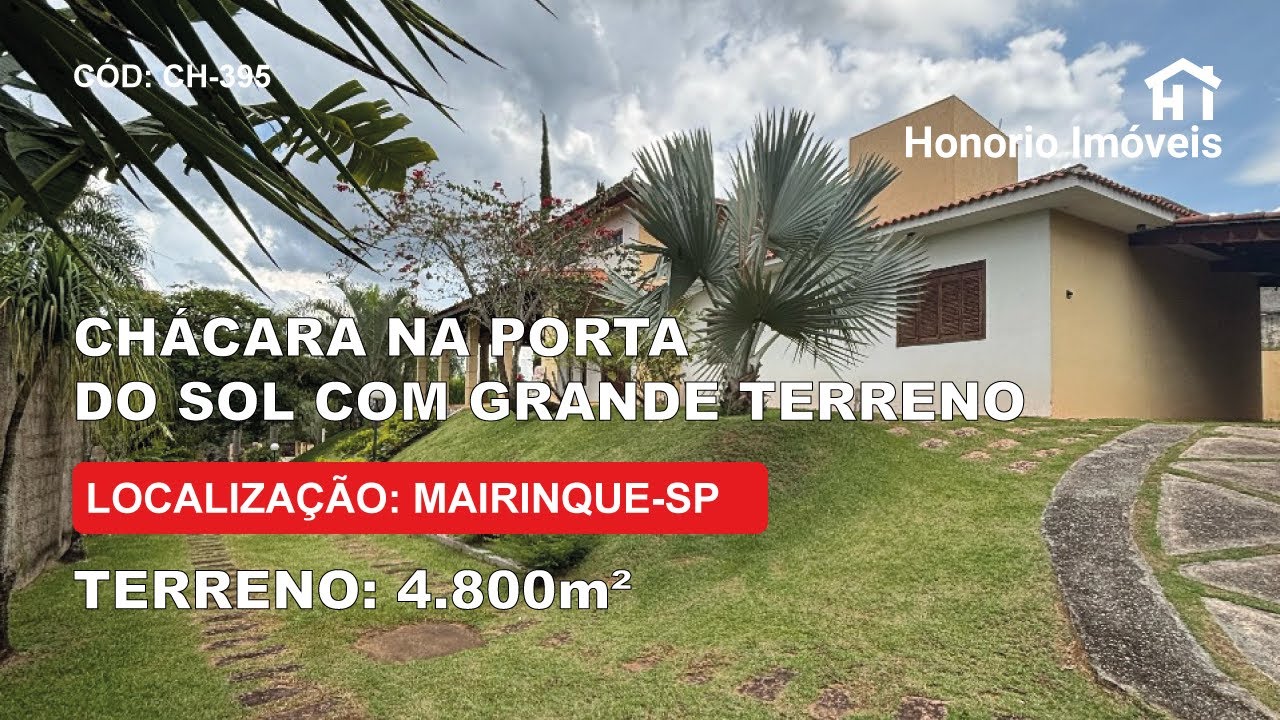 CHÁCARA CONDOMÍNIO PORTA DO SOL a venda em Mairinque - SP | 3 dorm. (2 suítes) | Piscina | 4.800 m²