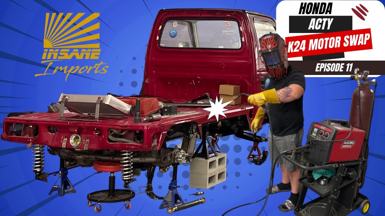 JDM Mini Truck K24 Swap in Honda Acty - Rare Kei Truck Engine Mod