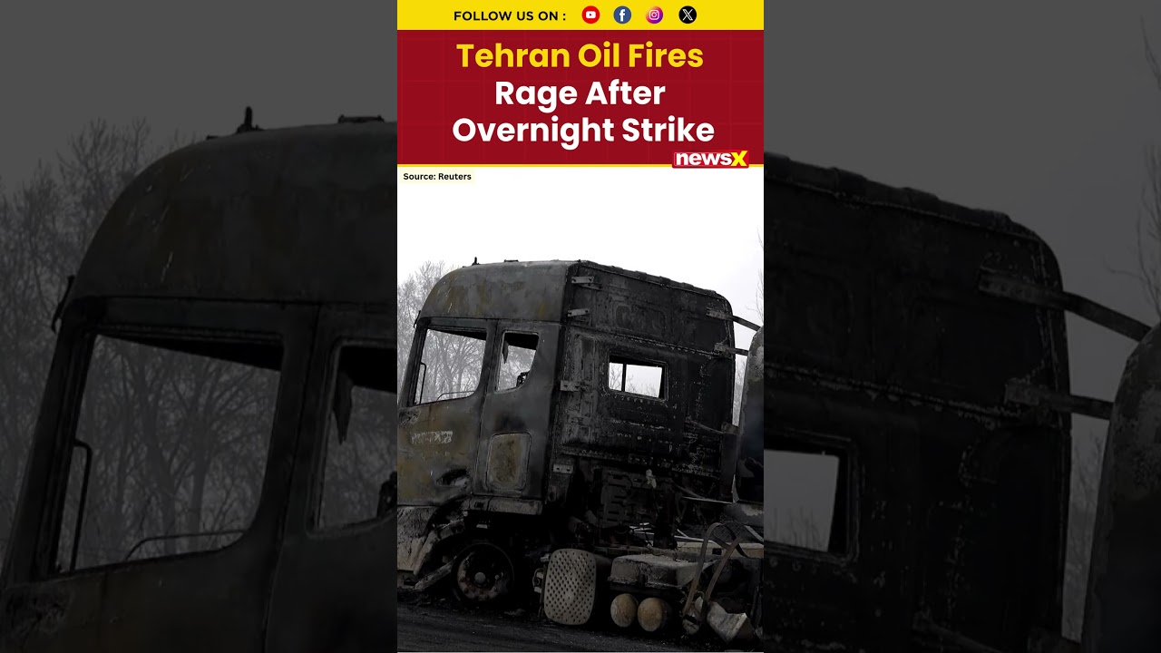 #watch | Fires Still Rage in Tehran After Israeli Strike on Shahran Oil Depot &mdash; Huge Smoke #shorts