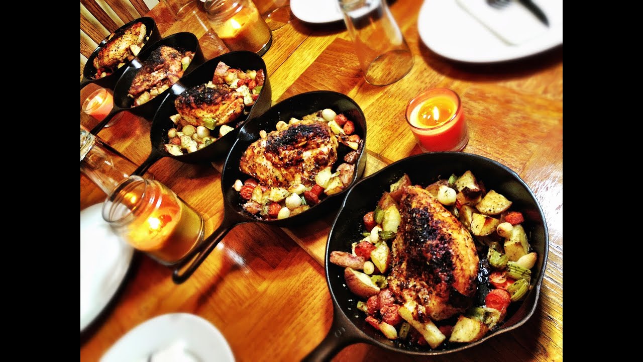Cast Iron Roasted Chicken & Vegetables