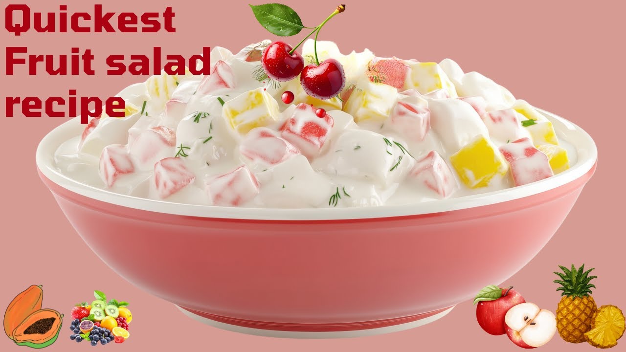 Creamy Fruit Salad Recipe with secret ingredient |Fruit ka meetha recipe| Hyderabadi sweets recipe |