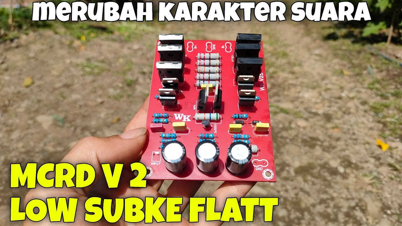 Cara merubah karakter driver MCRD V2 LOW SUB KE FLAT