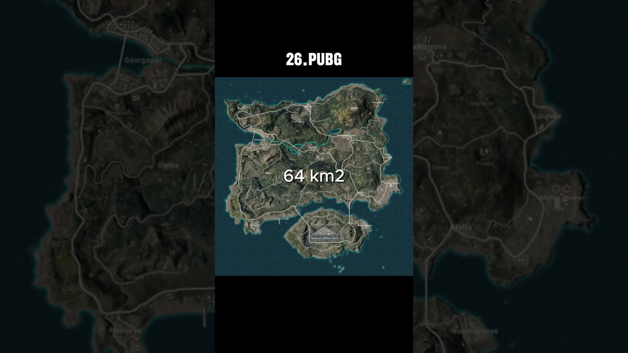 Top 50 video games with the biggest map