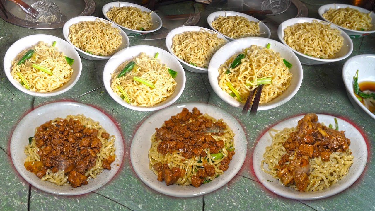 MIE AYAM PANGSIT 14 RIBU PORSI JUMBO !!! SEHARI RATUSAN PORSI MIE AYAM LUDES !!!