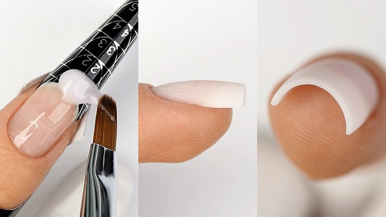 PRZEDŁUŻANIE PAZNOKCI ŻELEM Kabos krok po kroku  |  GEL NAILS step by step