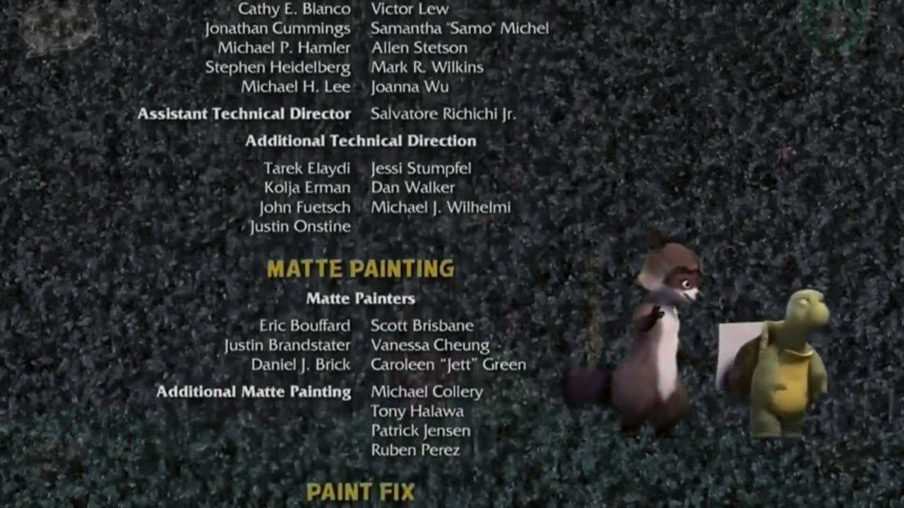 Over The Hedge Endless Alphabet End Credits (2006-2013)