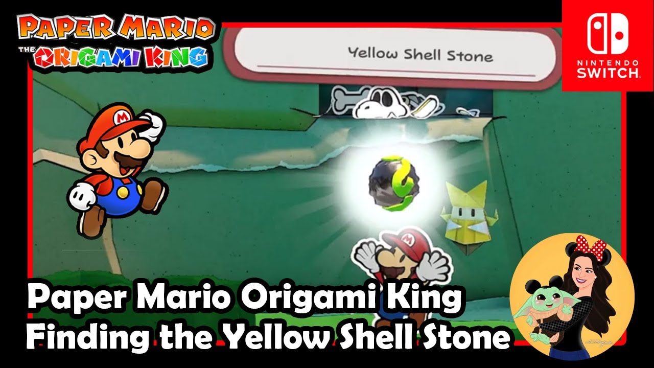 Find the Yellow Shell Stone - Paper Mario; The Origami King - (Nintendo Switch)