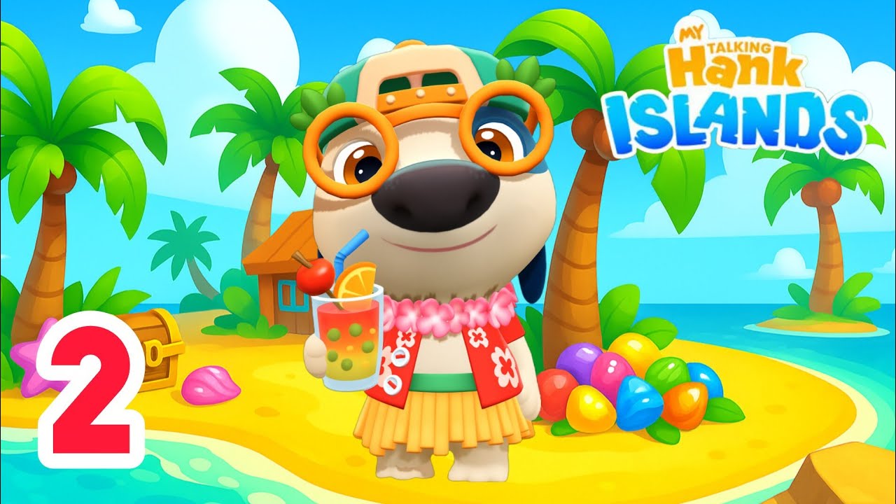 Hank's Tropical Paradise Adventure Continues! My Talking Hank Islands Gameplay Walkthrough Part 2