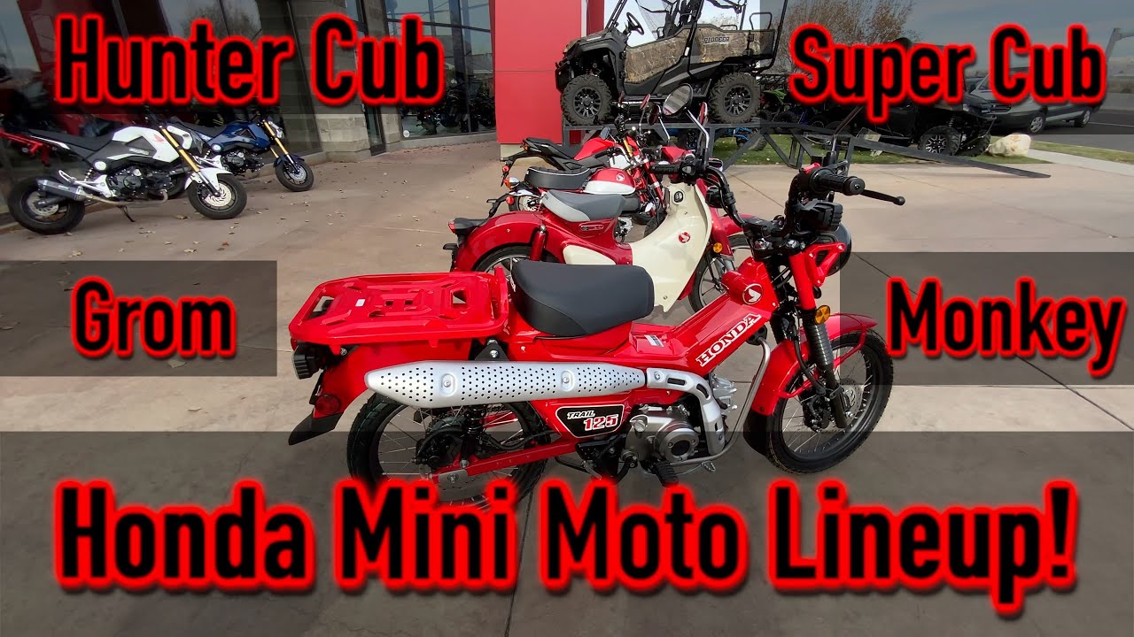 The Trail 125 (Hunter Cub, CT125) Joins Honda's Mini Moto Lineup! Grom, Monkey Super Cub, Hunter Cub