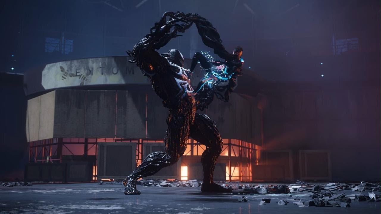 Marvel's Spider-Man 2 Miles vs Venom volador