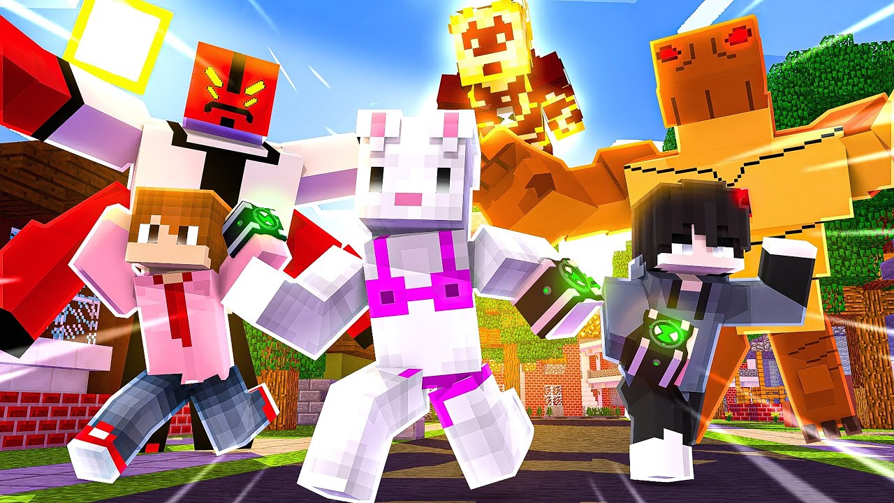 Minecraft mas n&oacute;s somos o Ben 10