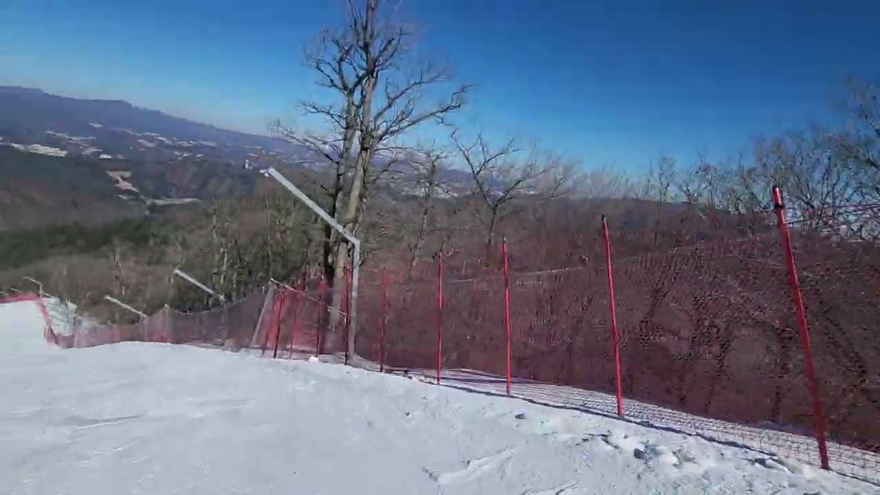 레인보우1 모나용평 스키장 #레인보우1 #모나용평 #스키장 #ski #skiing #snowboard #snowboarding  #최상급