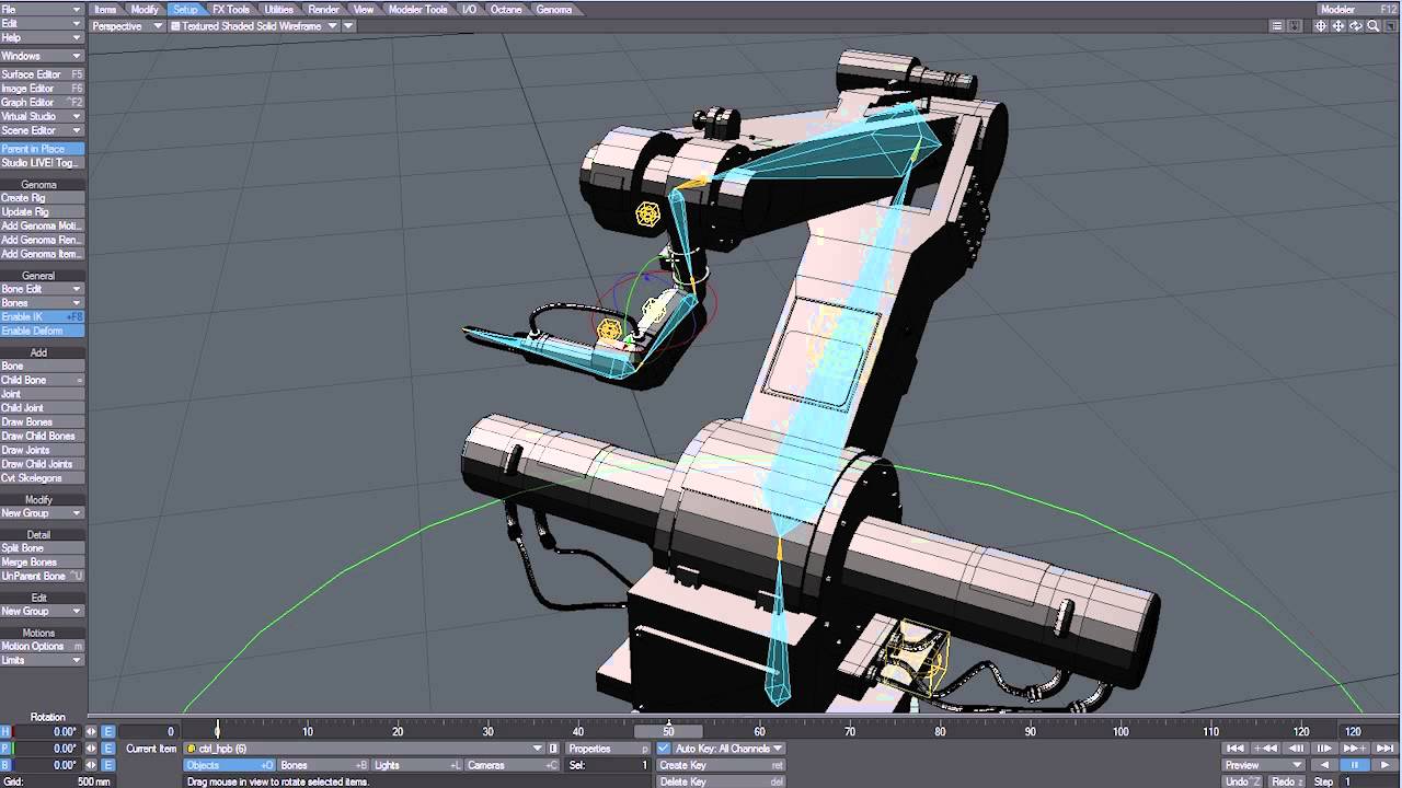 LightWave 11.5 Genoma: Rigging Mechanical Objects