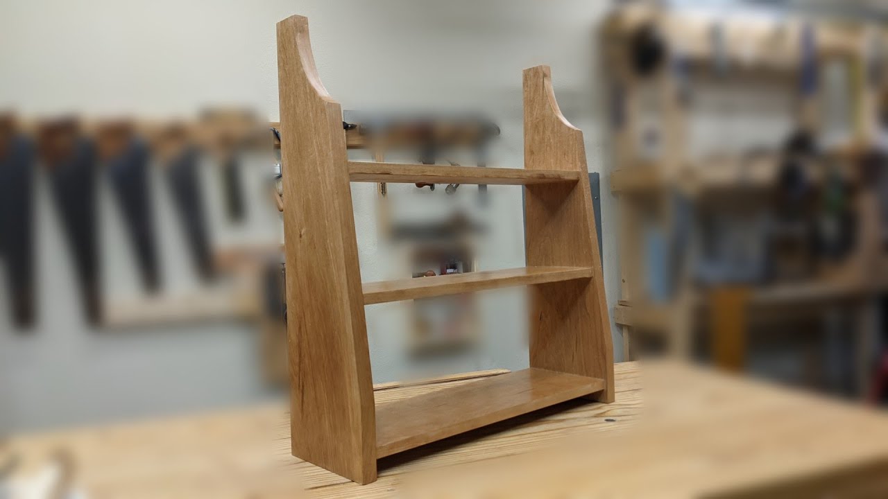 Shaker Style Wall Shelf - silent woodworking