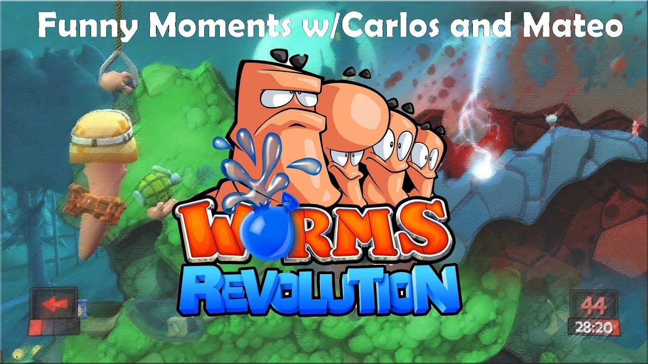 Worms Revolution: w/Carlos and Mateo Funny Moments Introducing Young Mev