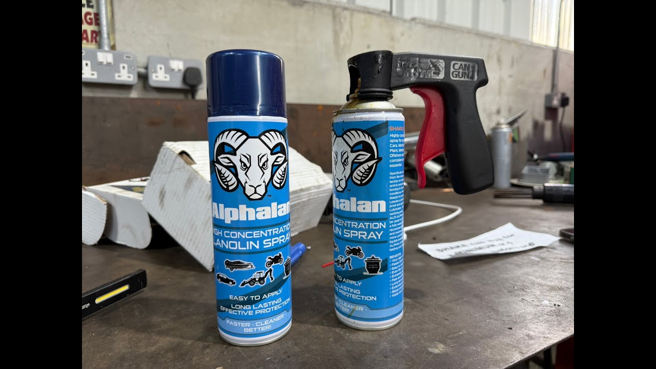 Rustproofing the daily! Using ALPHALAN, a lanolin based rustproofing spray.