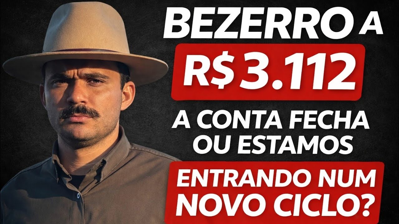 BEZERRO A R$3.112,00 R$15,40 202,00kg A CONTA FECHA OU ESTAMOS ENTRANDO EM UM NOVO CICLO?