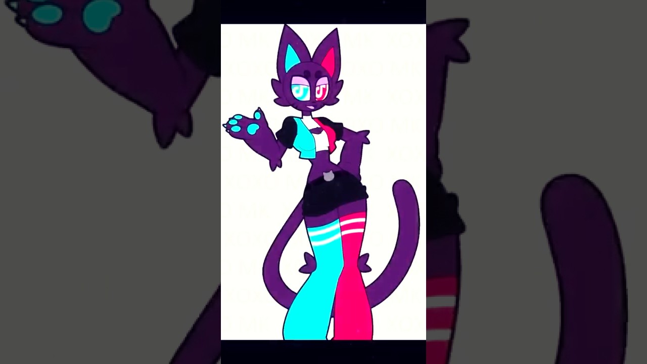 Tiktok cat gets an upgrade! 😼🩵🩷 #socialmediafurries