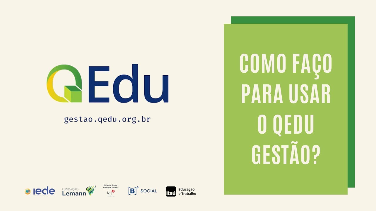 QEdu Gest&atilde;o - Como usar a plataforma?
