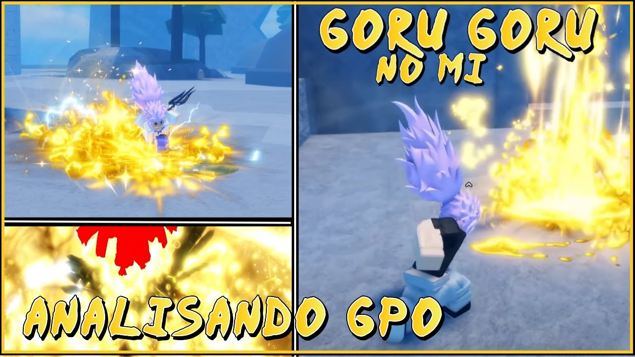 Goru Showcase | analisando GPO | a Fruta do ouro? Não!!! a fruta do pré set :D