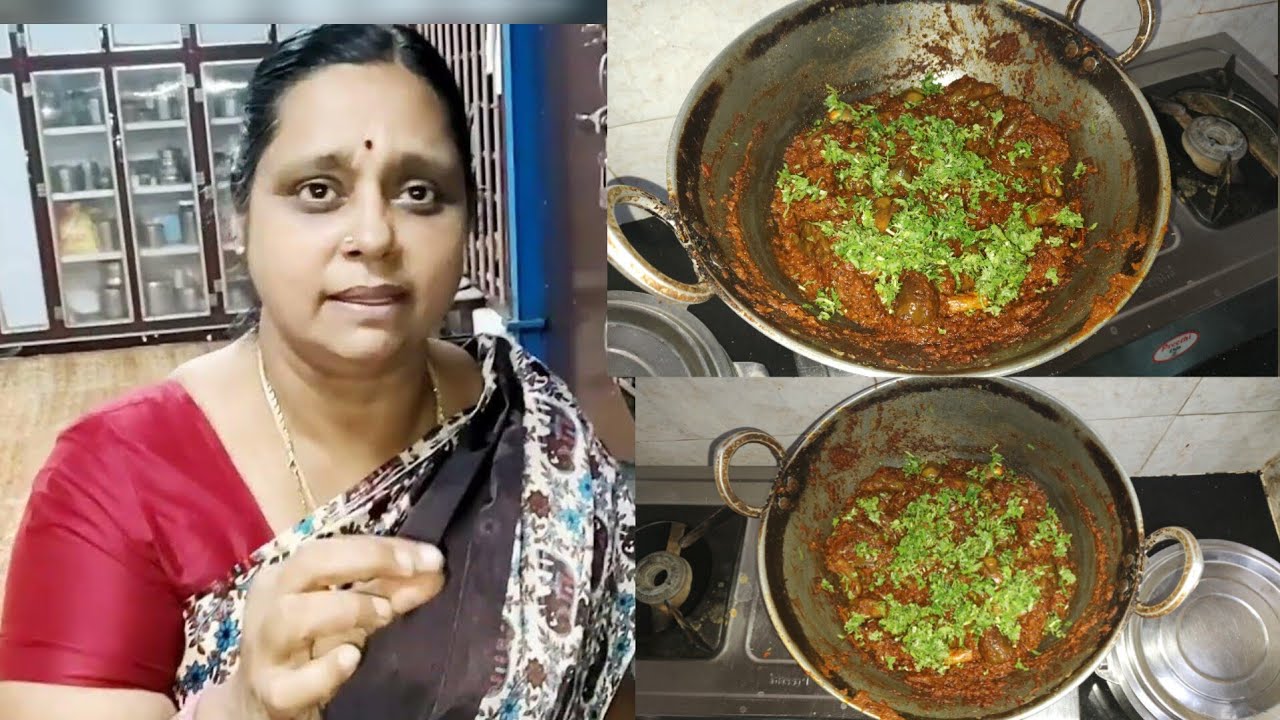 அம்மா என்ன பண்ற? கத்திரிக்காய் கிரேவி! #vigneshkitchen #samayal  Recipe by Amma.