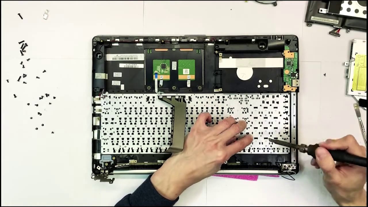 Asus K551L Замена клавиатуры