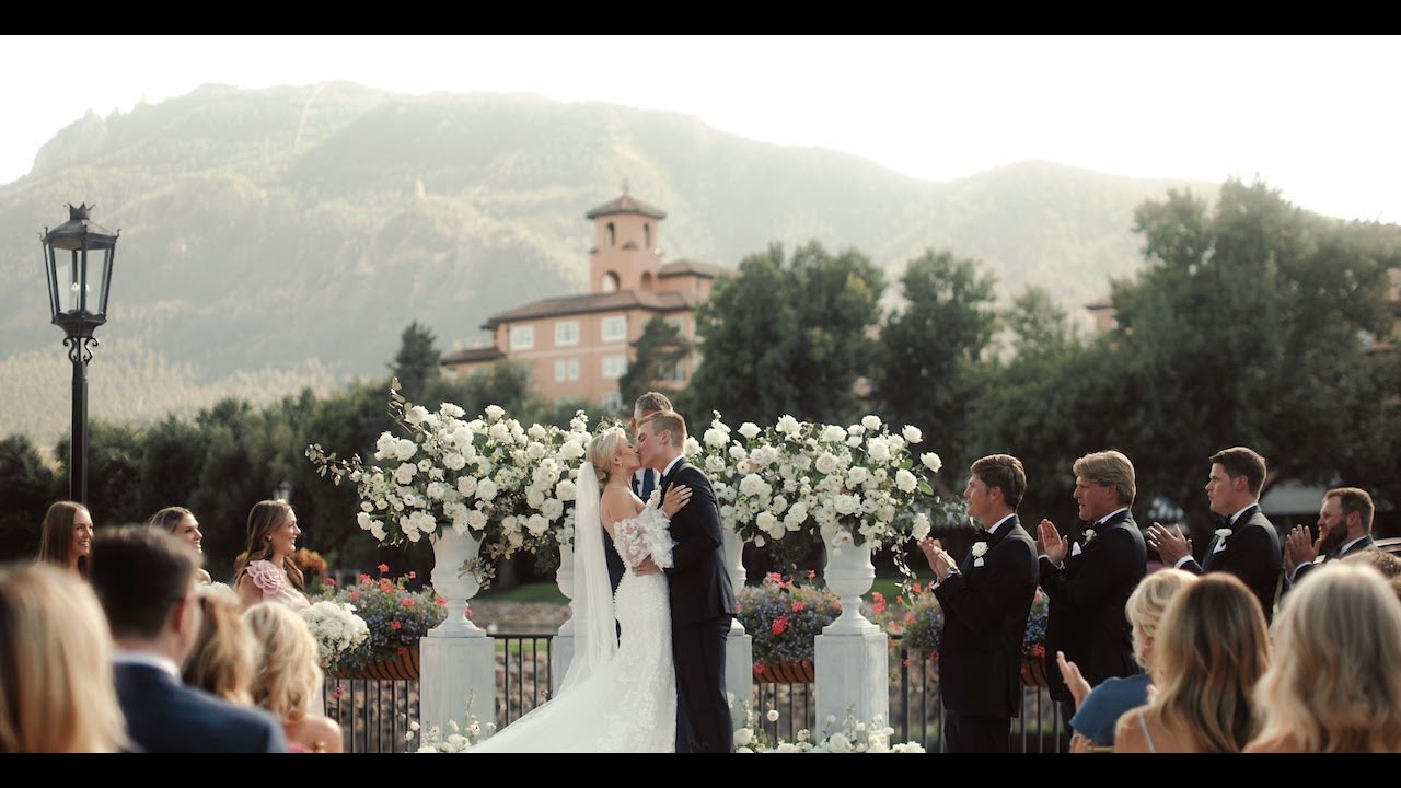 A Style Me Pretty Featured Wedding | Hayden & Caroline's Wedding at The Broadmoor