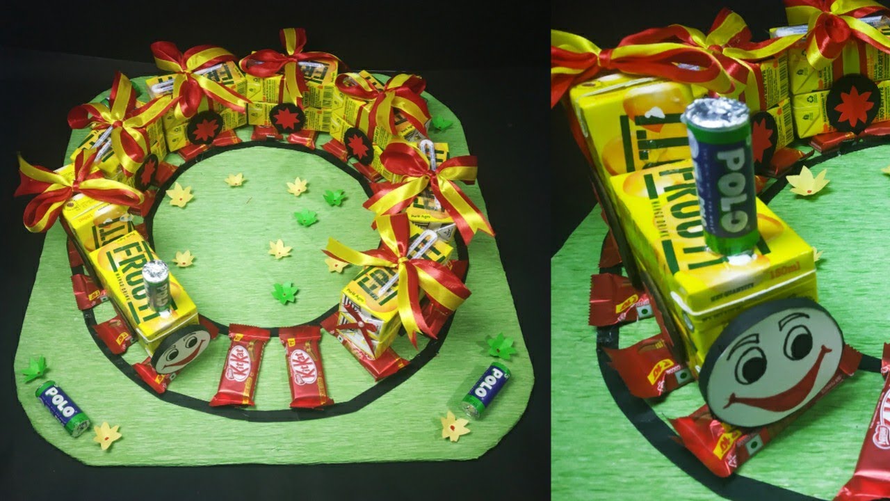 Frooti Train / Frooti, chocolate Tray decoration / Gift Packing for Birthday and any occasion
