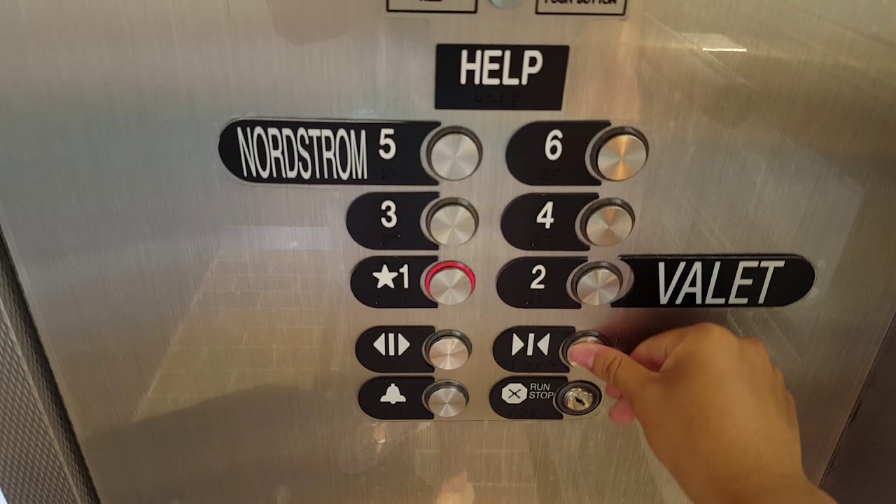 OTIS HIGHdraulic Scenic Elevator at South Coast Plaza Parking Garage, Costa Mesa CA