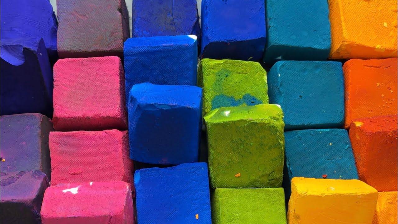 **sped up** Oversized Chalk in Rainbow Shades💕