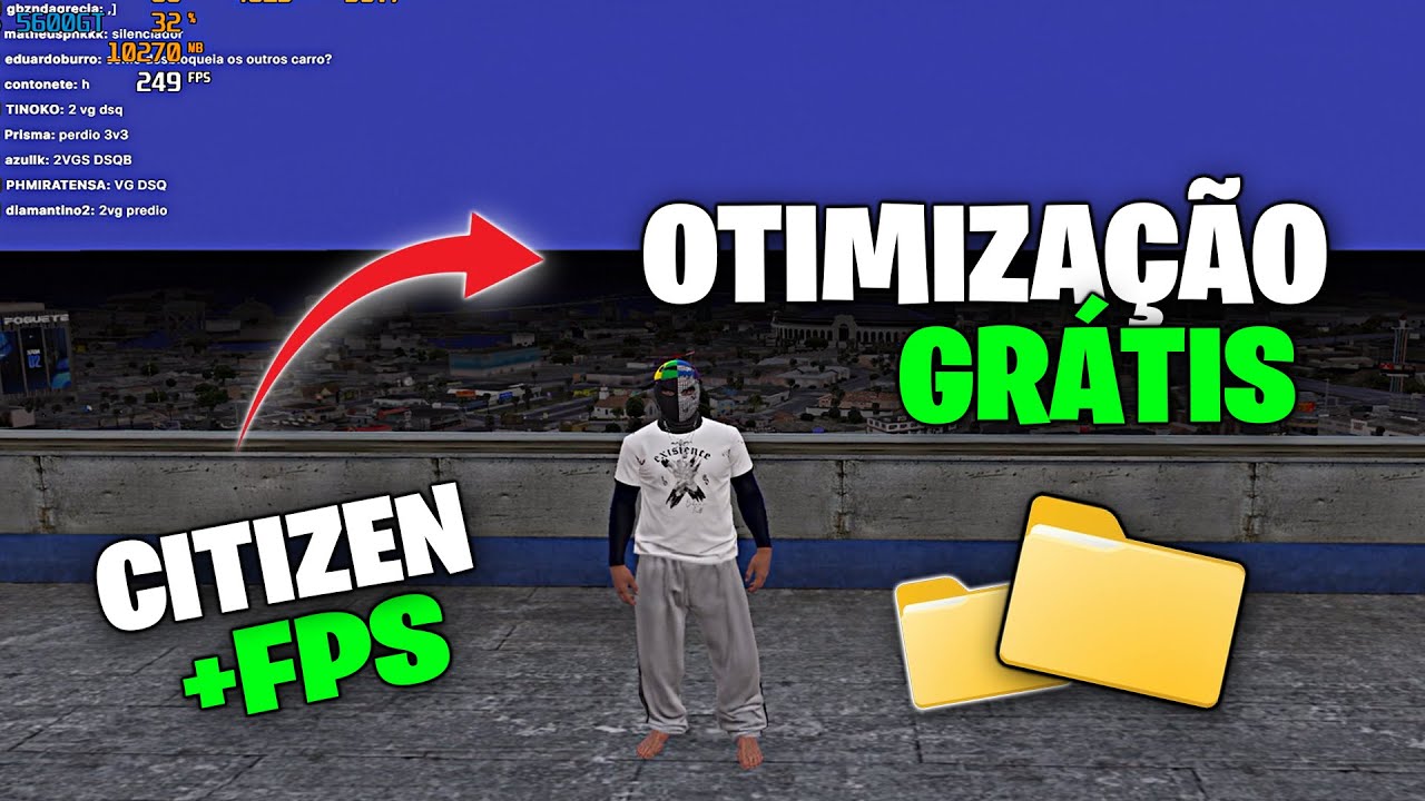 O SEGREDO PARA AUMENTAR O FPS NO FIVEM 🚀💥 ATÉ +250 FPS
