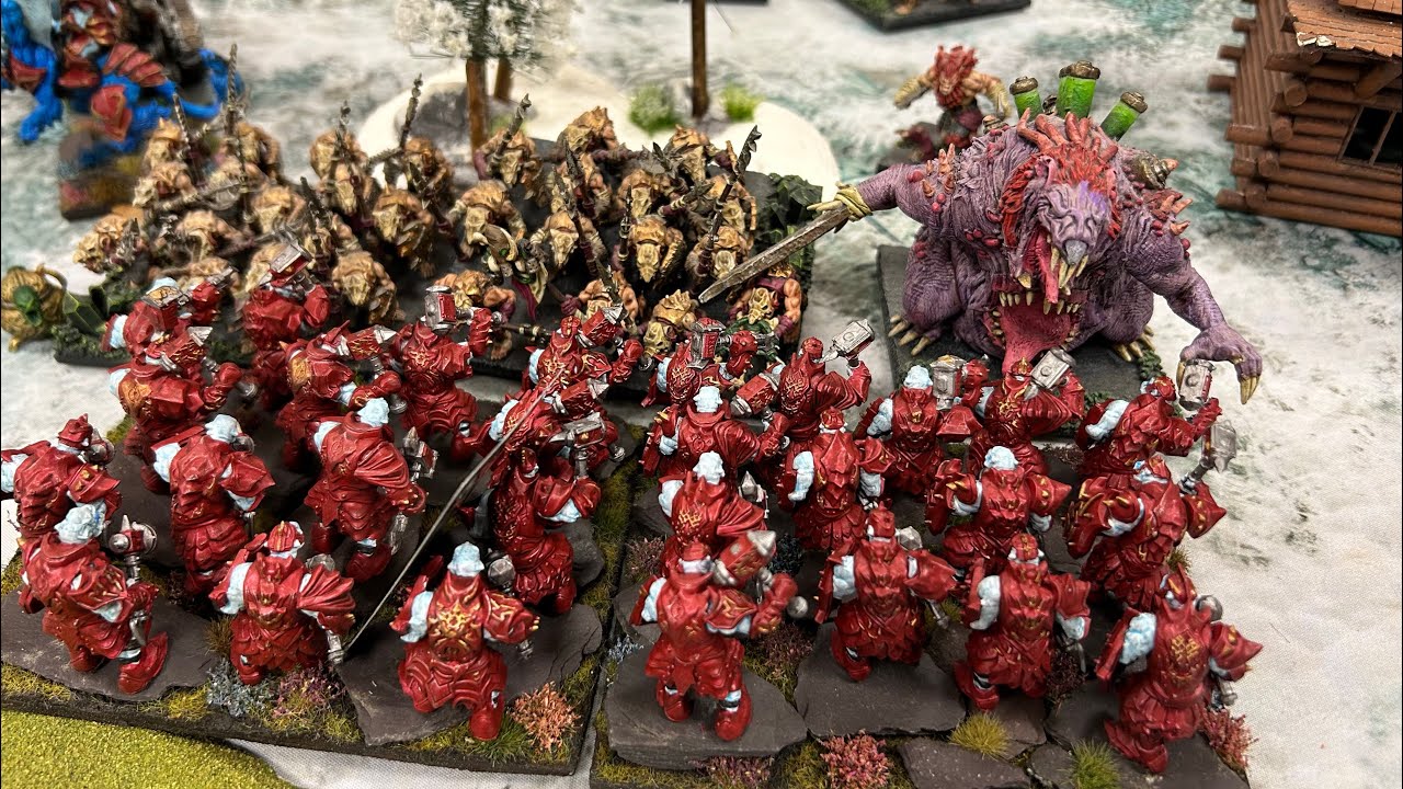 Отчет о битве Kings of War, битва орков Riftforged против Ratkin.