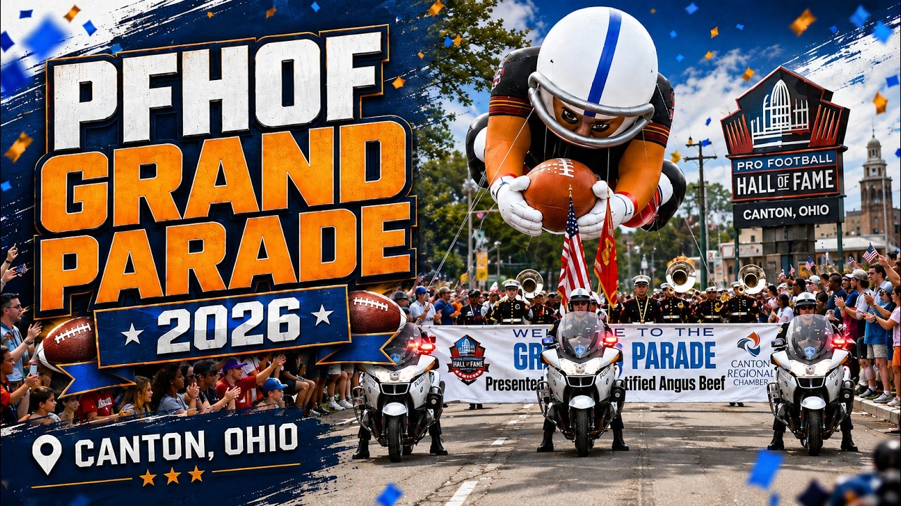 FULL PARADE REPLAY 🎉 2026 PFHOF Grand Parade | Canton, Ohio