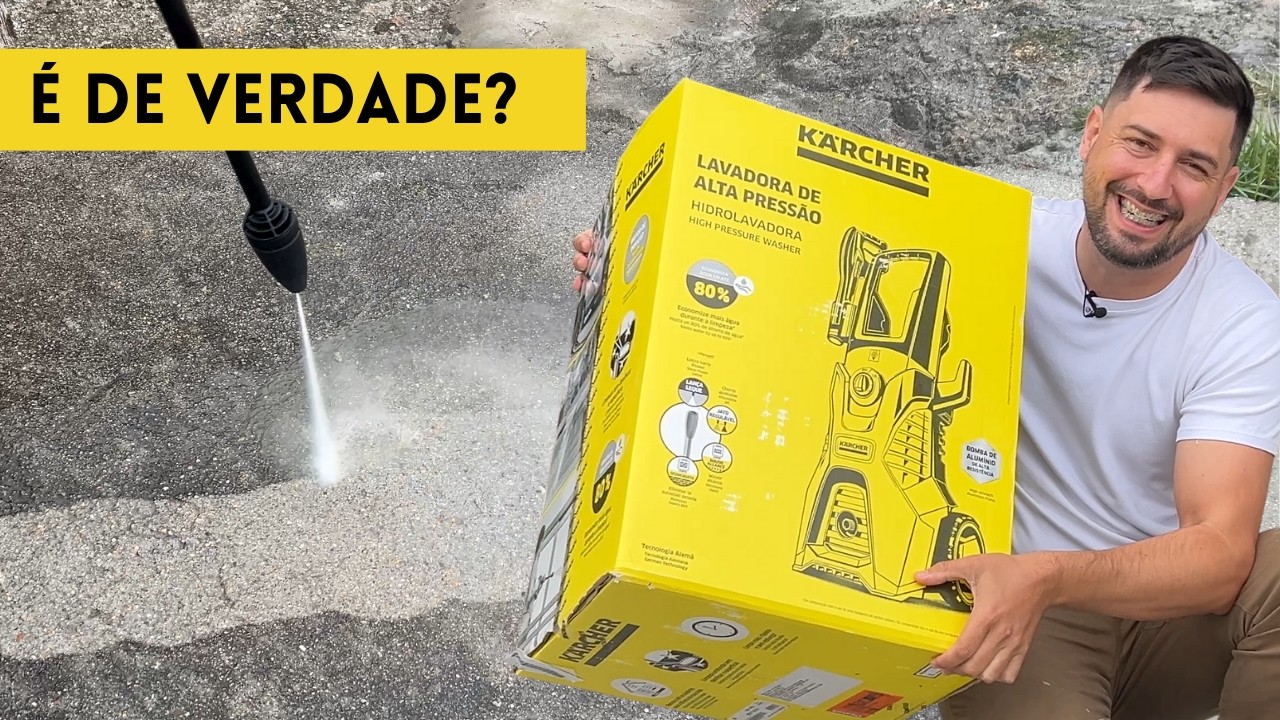 Testei a MELHOR lavadora de alta pressao KARCHER K5 - linha doméstica
