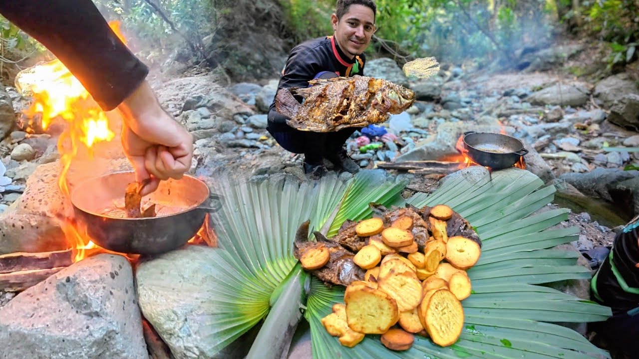 PESCA Y COCINA, [ pescando TILAPIAS y TRUCHAS ] ,