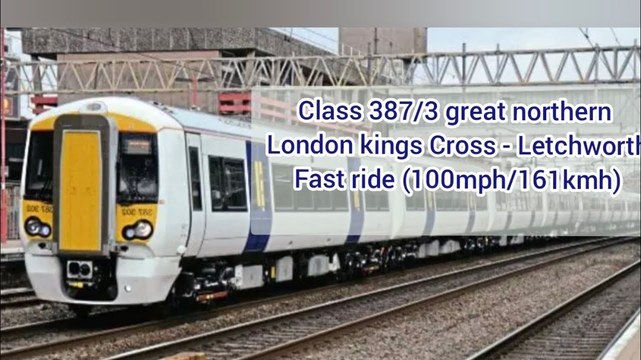 Class 387 ride (Ex C2C 387/3) Fast ride + Acceleration | london Kings X - Letchworth (100mph/161kmh)