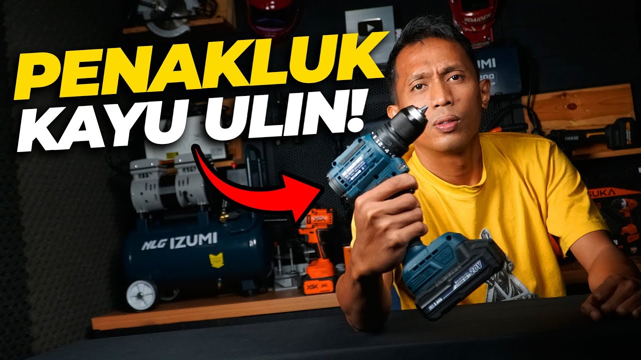Bor Cordless 20V Kyuho Dites Brutal! Mampukah Menembus Kayu Ulin?