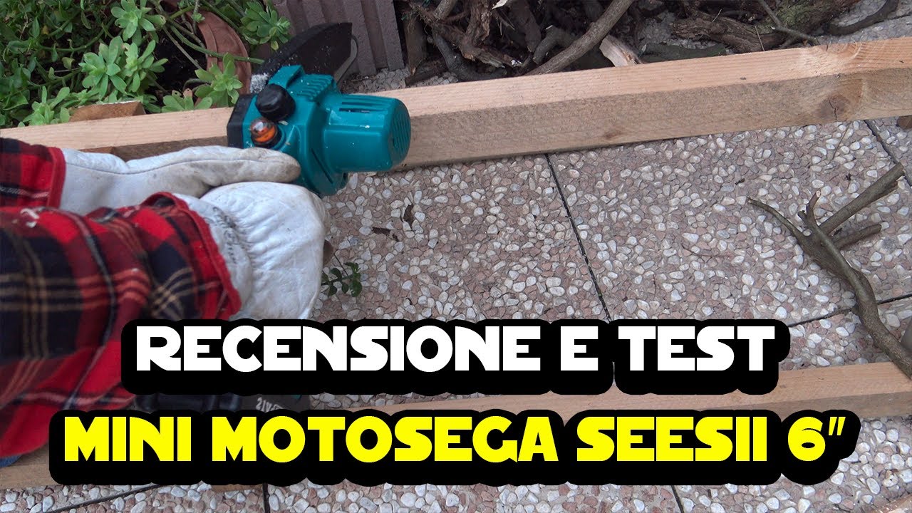 Recensione e test mini motosega elettrica Seesii 6 pollici