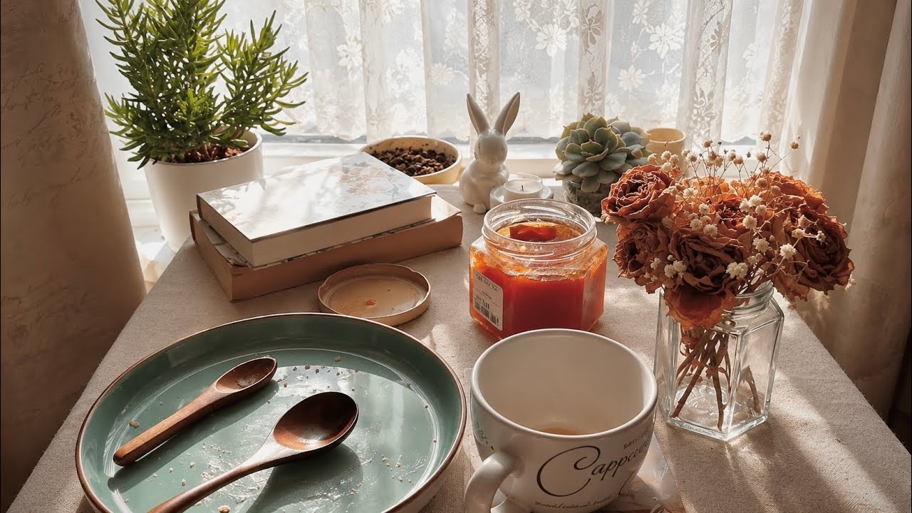 Self care evenings with toast, coffee and books, thoughts on January