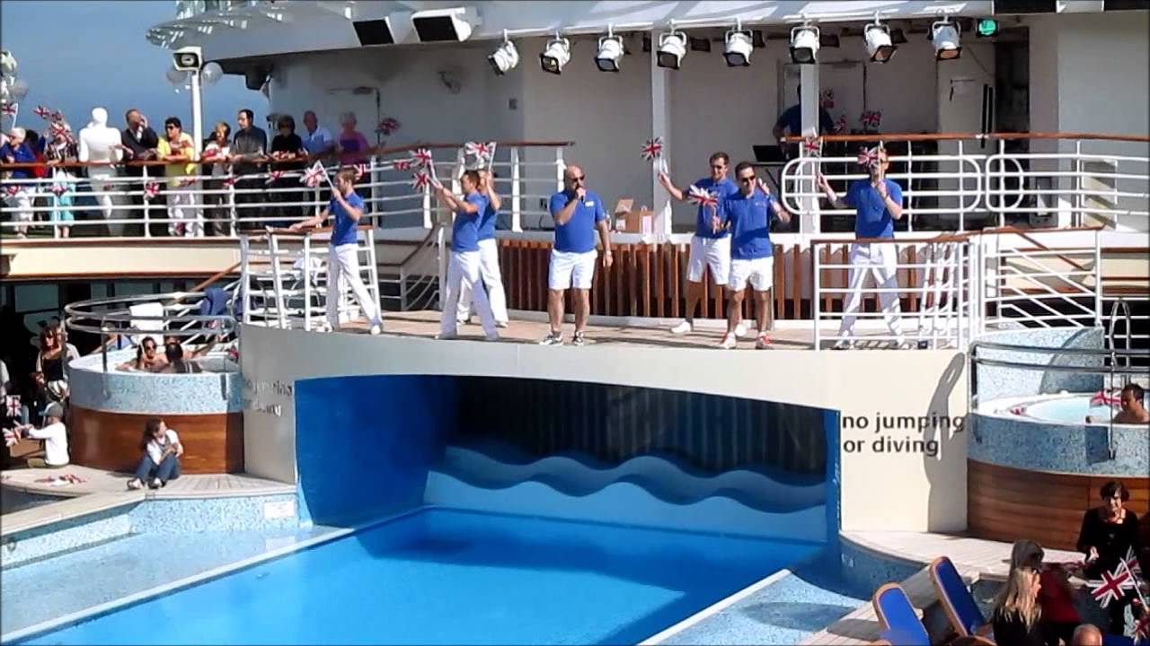 P&O Azura Cruise Great British Sailaway Party Leaving Norway June 7th 2014