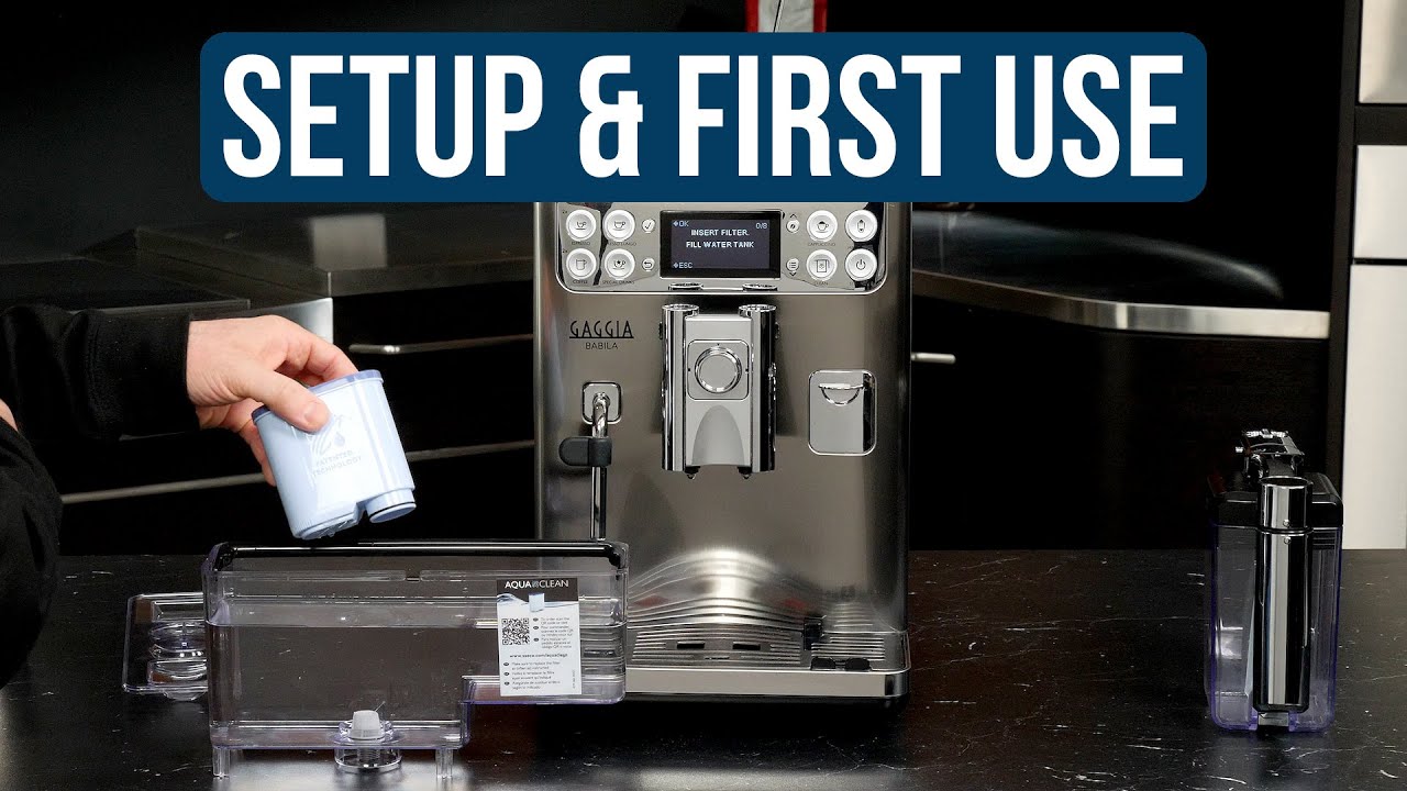How To: Initial Setup & First Use of the Gaggia Babila Espresso Machine