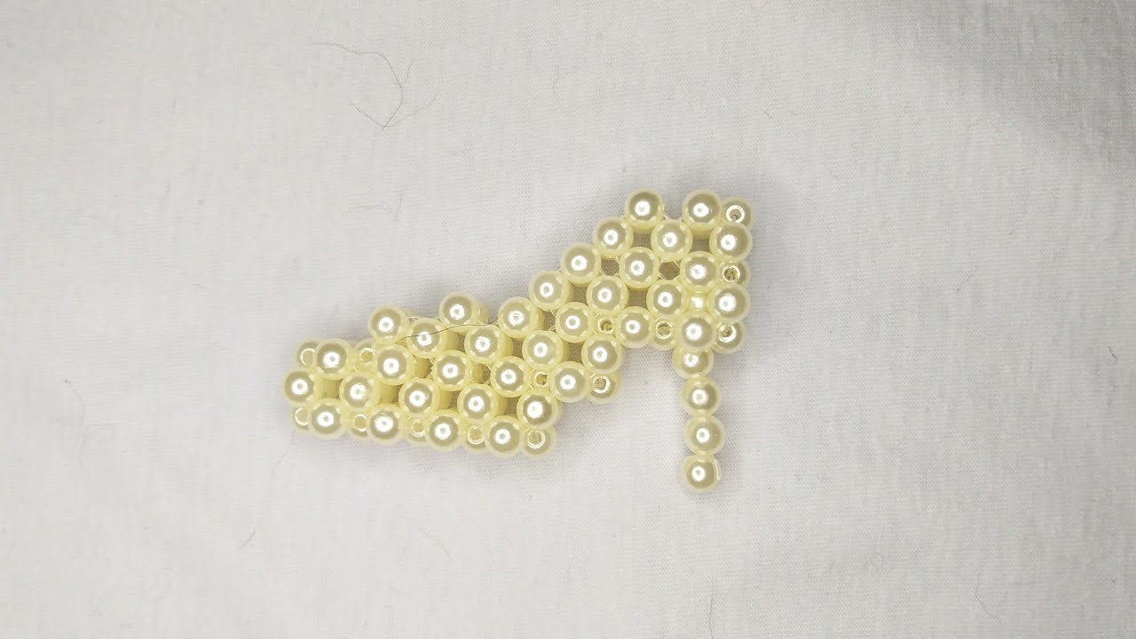 Sapatinho Scarpin de Perola 3D