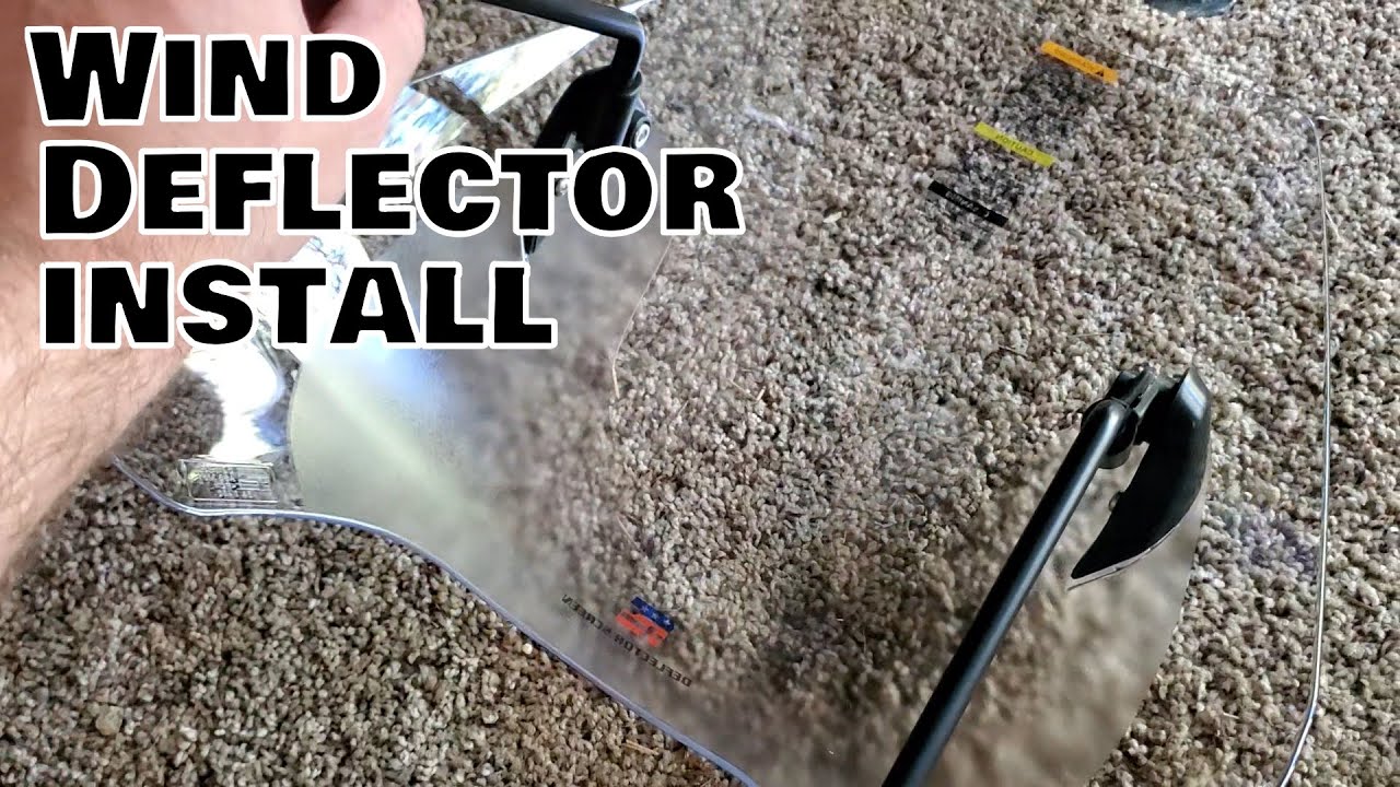 National Cycle Wind Deflector Install  - Yamaha Xt250