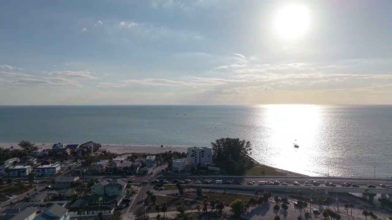 Drone flight OVER JOHN PASS FLORIDA