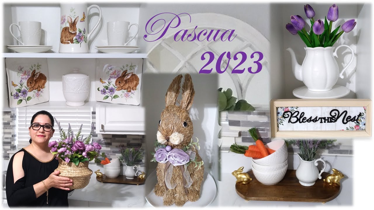 Nueva decoración de pascua 2023 en mi cocina 🌷🌼